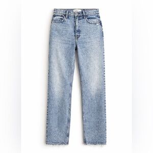 Abercrombie & Fitch The 90sStraight Ultra High Rise Jeans in an acid wash finish